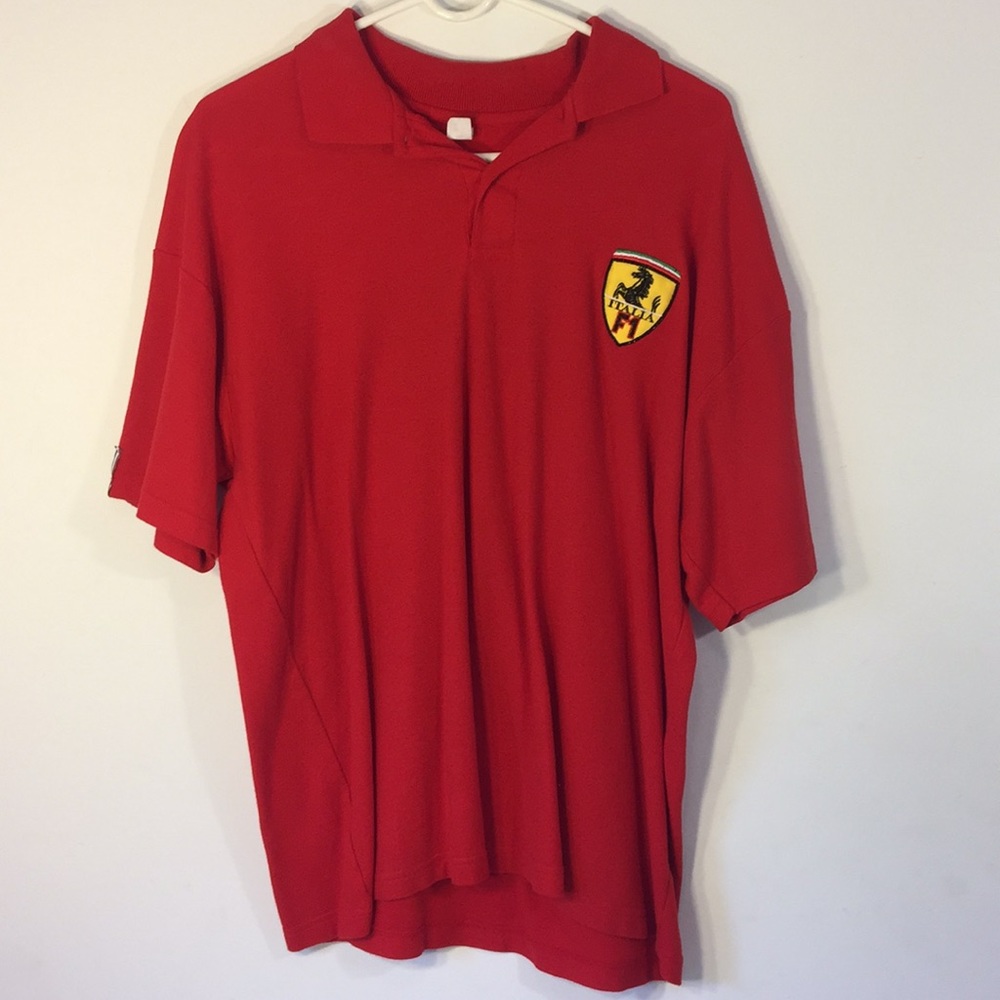 F1 Italia Ferrari Red Polo XL